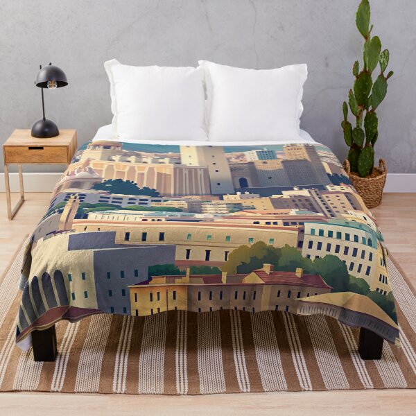 Item preview, Minimalist skyline of Malaga designed and sold by paulrommer.