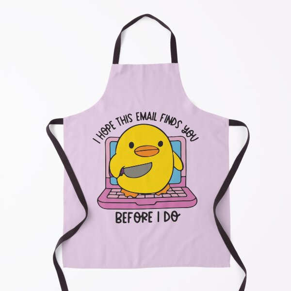 Item preview, I hope this email finds you before I do duck with knife designed and sold by BrownHorse90s.
