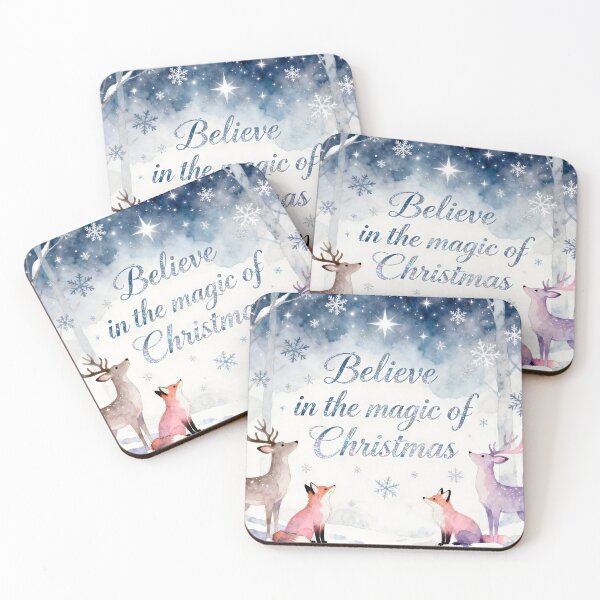 Item preview,  Believe Magic Christmas Dreamy Forest Animals designed and sold by Linnea-Arts.