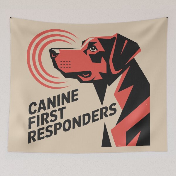 Item preview, Heroic Dog in Vintage Propaganda Style designed and sold by SplashTastic.