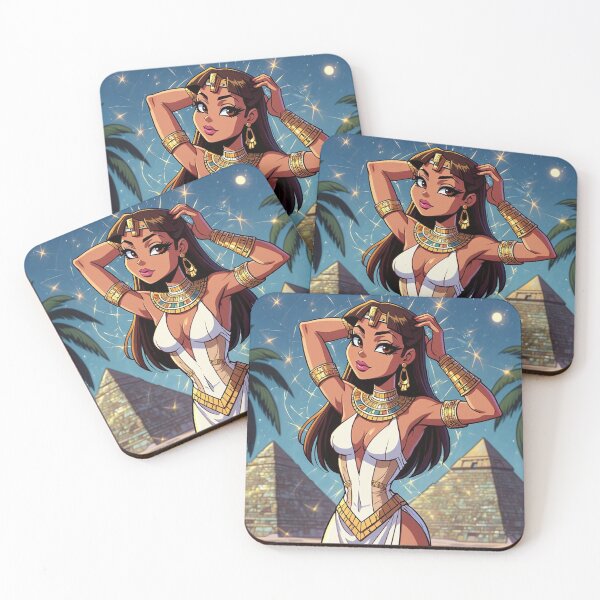 Item preview,  Beautiful Ancient Egyptian Priestess cartoon illustration artwork designed and sold by Vintage Designs +.