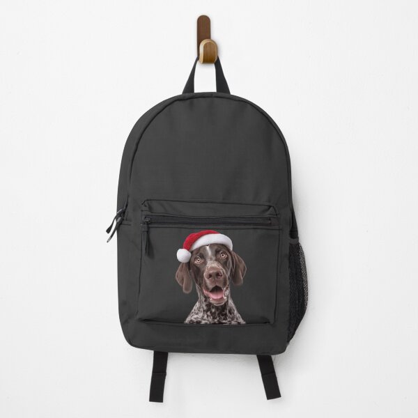 Item preview, German Shorthaired Pointer dog with Christmas Hat – Festive German Shorthaired Pointer Xmas Design designed and sold by LazyOwlStore.
