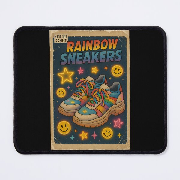 Item preview, Vibrant Colorful Kidcore: Rainbow sneakers designed and sold by bapupa.