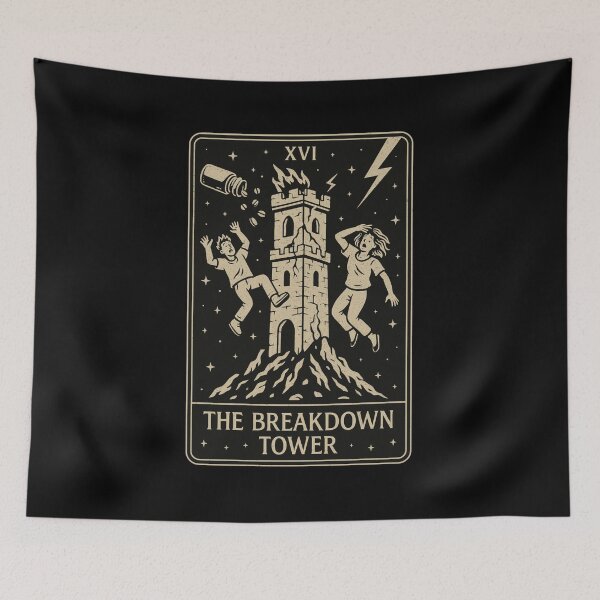 Item preview, The Breakdown Tower - Mental health awareness  designed and sold by RollingRecovery.