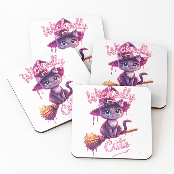 Item preview, Wickedly Cute – Neon Splash Halloween Cat Art designed and sold by snoezelstudio.