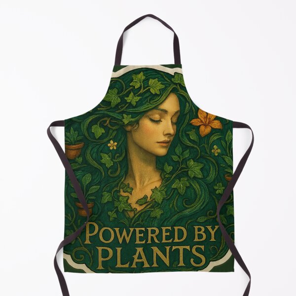 Item preview, Powered by Plants – Botanical Goddess Art Nouveau Design designed and sold by MaBakerArt.