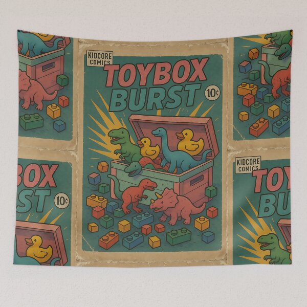 Item preview, Playful Colorful Kidcore: Toybox Burst designed and sold by bapupa.