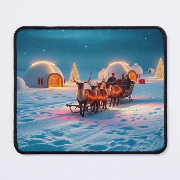 Item preview, Northlight Caravan – Through the Snowbound Village” designed and sold by NaomiRut.