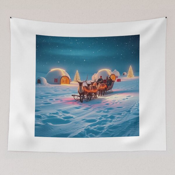 Item preview, Northlight Caravan – Through the Snowbound Village” designed and sold by NaomiRut.