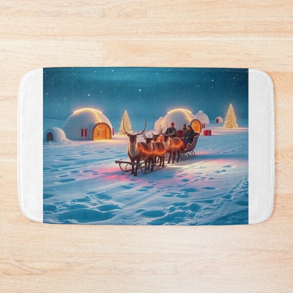 Item preview, Northlight Caravan – Through the Snowbound Village” designed and sold by NaomiRut.