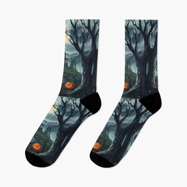 Item preview, Spooky Halloween Night on the Goth Hill designed and sold by lovelynong.