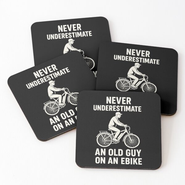 Item preview, Never Underestimate an Old Guy on an EBike designed and sold by Prints-by-Olaf.