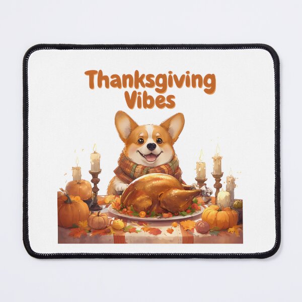 Item preview, Thanksgiving Vibes with Corgi and Pumpkin Pie designed and sold by GoxyVision.