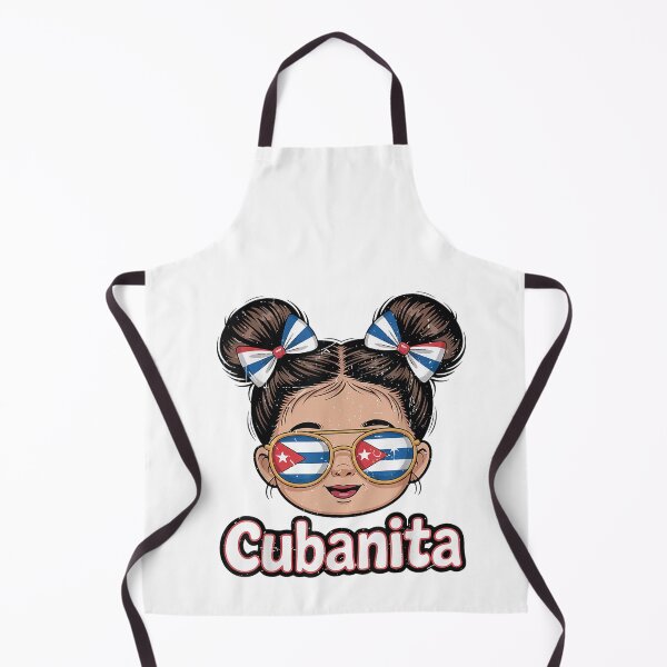 Item preview, Cubanita Girl with Cuban Flag Sunglasses Cute Design designed and sold by margamPagenberg.