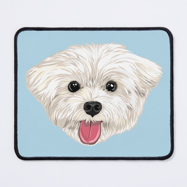 Item preview, Maru the Maltese (face only) designed and sold by Michelle Phong.