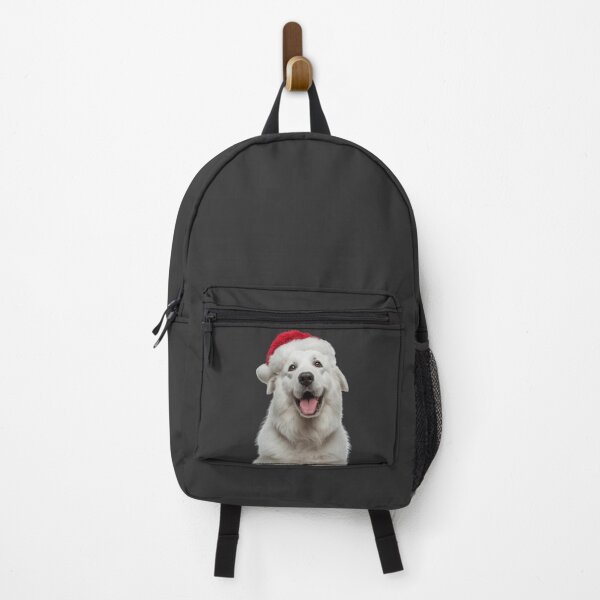 Item preview, Kuvasz dog with Christmas Hat – Festive Kuvasz dog Xmas Design designed and sold by LazyOwlStore.