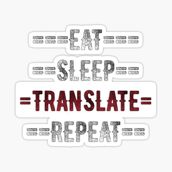 Item preview, Eat Sleep Translate Repeat Gift for Translators  designed and sold by TrndSttr.