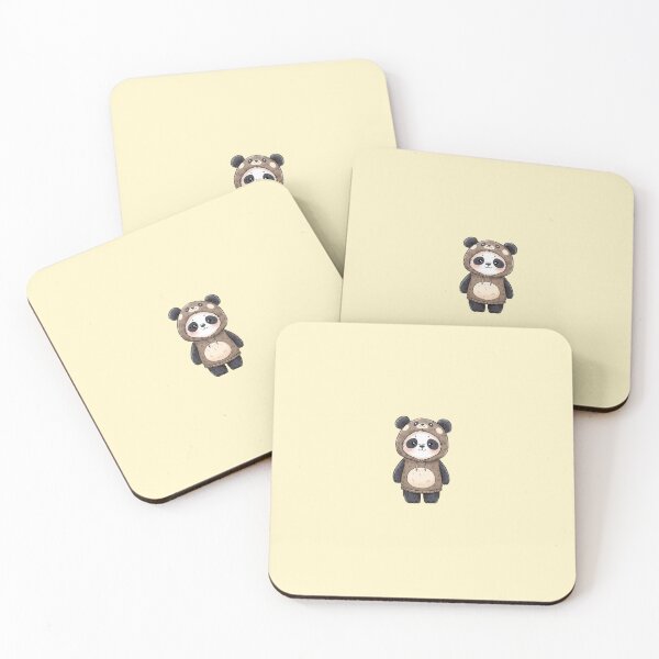 Item preview, Kawaii Panda in Bear Hoodie | Cute Chibi Panda Animal Costume Art designed and sold by Moon's Arts.