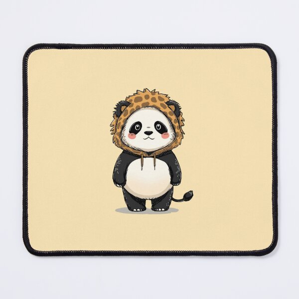 Item preview, Kawaii Panda in Lion Headgear | Cute Chibi Panda Animal Mashup Art designed and sold by Moon's Arts.