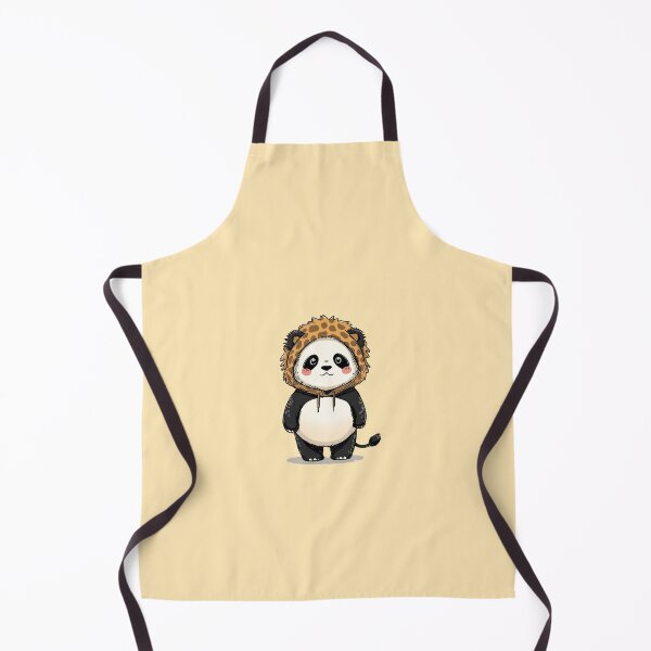 Item preview, Kawaii Panda in Lion Headgear | Cute Chibi Panda Animal Mashup Art designed and sold by Moon's Arts.