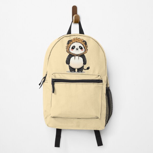 Item preview, Kawaii Panda in Lion Headgear | Cute Chibi Panda Animal Mashup Art designed and sold by Moon's Arts.