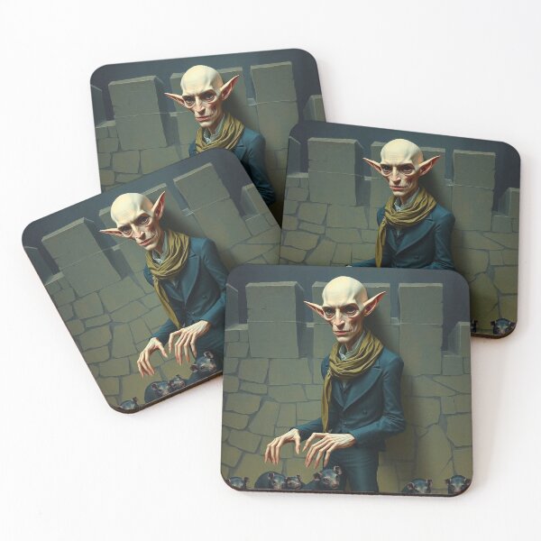 Item preview, Nosferatu lord of rats  the evil Vampire conceptual illustration Halloween art designed and sold by Vintage Designs +.