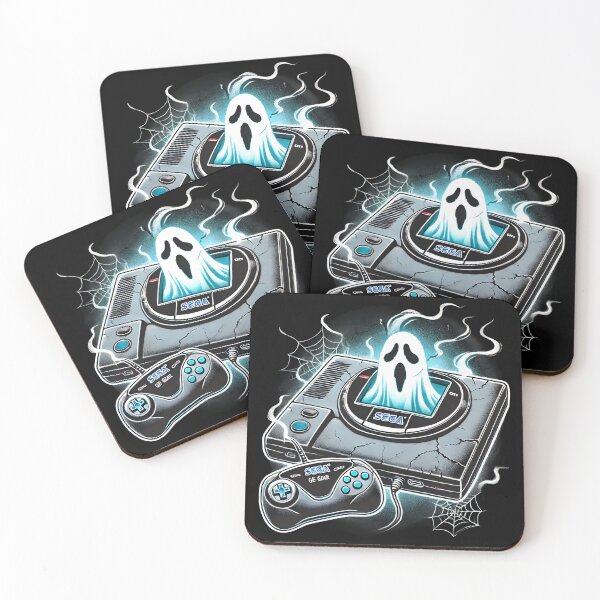 Item preview, Retro Sega Console with Ghost Halloween Gaming Art. designed and sold by The-T-In-Retro.