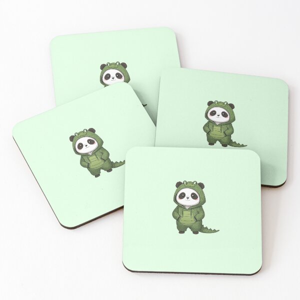 Item preview, Panda Wearing Alligator Costume — Cute Kawaii Animal Mashup designed and sold by Moon's Arts.