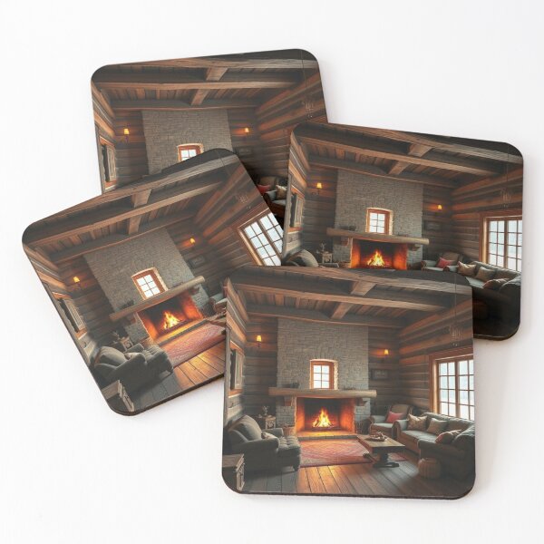 Item preview, Timber Glow – Fireside Calm in the Woods” designed and sold by NaomiRut.