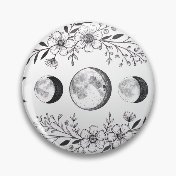 Item preview, Lunar Botanicals – Moon Phases Floral Design designed and sold by FluffyPeels.