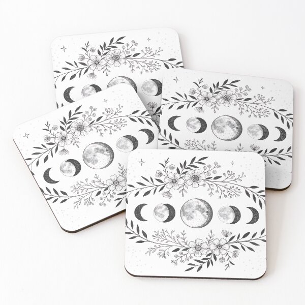 Item preview, Lunar Botanicals – Moon Phases Floral Design designed and sold by FluffyPeels.