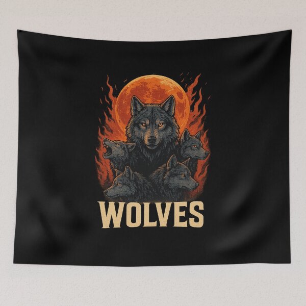 Item preview, Wolves of The Inferno designed and sold by Prints-by-Olaf.