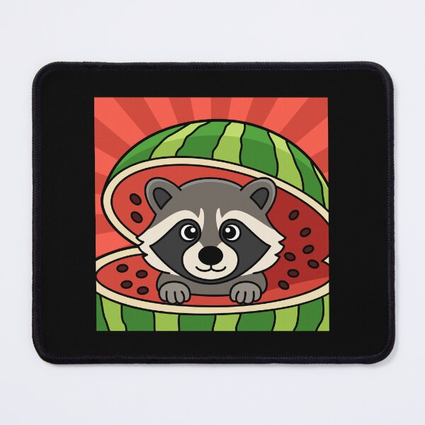 Item preview, Raccooni Watermelunni Italian Brainrot Cute Character designed and sold by Kubala Designs.