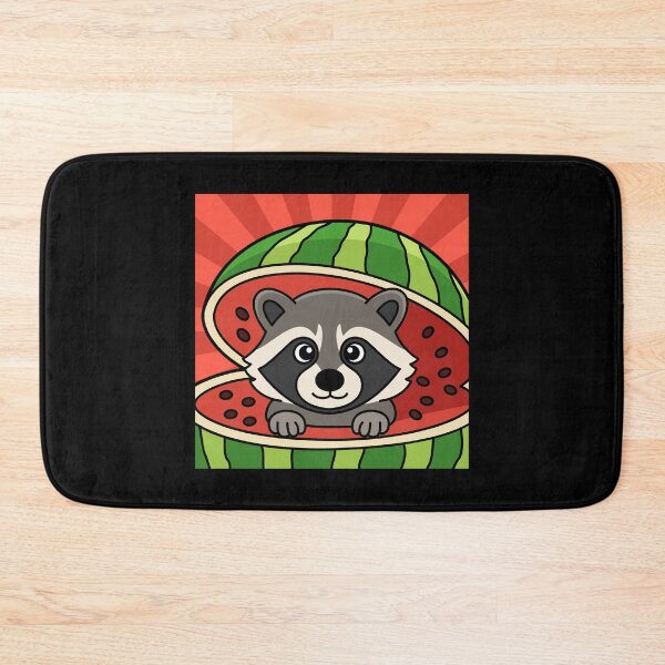 Item preview, Raccooni Watermelunni Italian Brainrot Cute Character designed and sold by Kubala Designs.