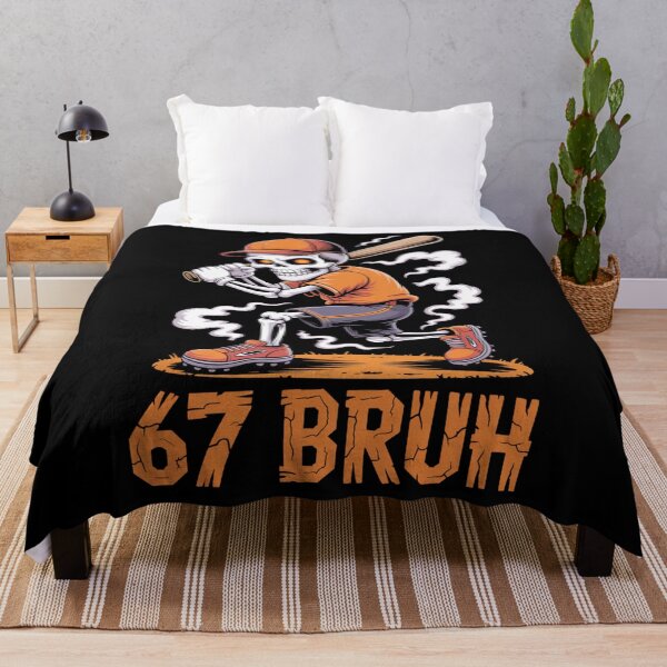 Item preview, 67 BRUH HALLOWEEN MEME | Funny Skeleton Baseball Player Spooky Design designed and sold by Marpin91.