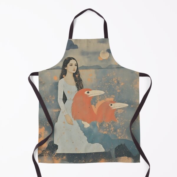 Item preview, Women and birds, abstract design designed and sold by Marcu Ioachim.