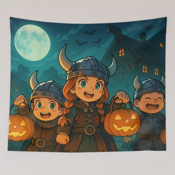 Item preview, Trick-or-Treat Viking Kids in Armor designed and sold by NorseDrip.