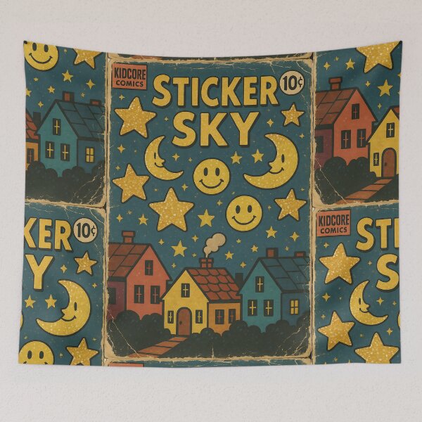 Artikelvorschau, Verträumter, skurriler Kidcore: Sticker Sky entworfen und verkauft von bapupa.