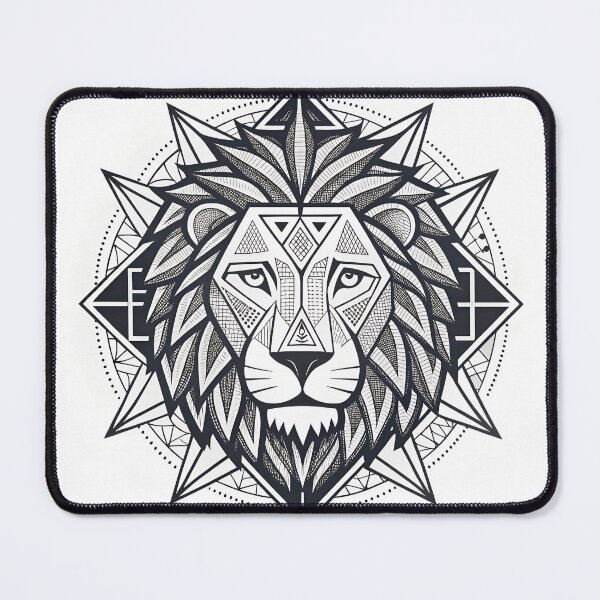 Item preview, Tribal Lion Geometry – Bold Spirit Design designed and sold by FluffyPeels.