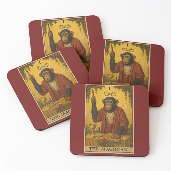 Item preview, Chimp Tarot - The Magician 1 designed and sold by Chemonsmusic.