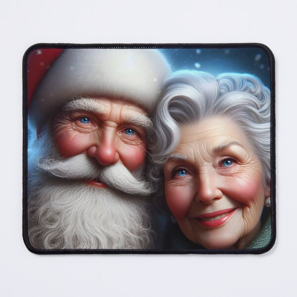 Item preview, Elegant Mr and Mrs Claus Portrait – Classic Christmas Couple Art designed and sold by EmeraldeaDesign.
