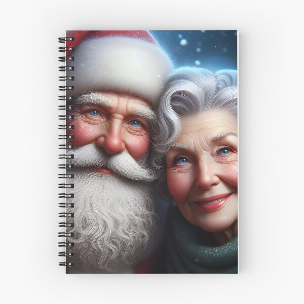 Item preview, Elegant Mr and Mrs Claus Portrait – Classic Christmas Couple Art designed and sold by EmeraldeaDesign.