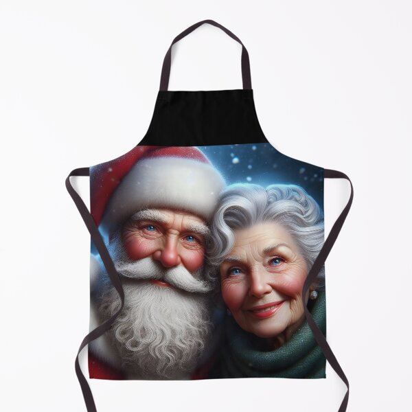 Item preview, Elegant Mr and Mrs Claus Portrait – Classic Christmas Couple Art designed and sold by EmeraldeaDesign.