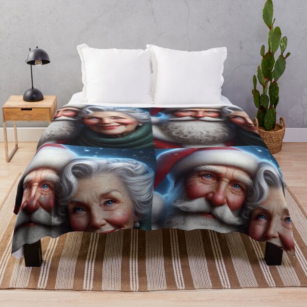 Item preview, Elegant Mr and Mrs Claus Portrait – Classic Christmas Couple Art designed and sold by EmeraldeaDesign.