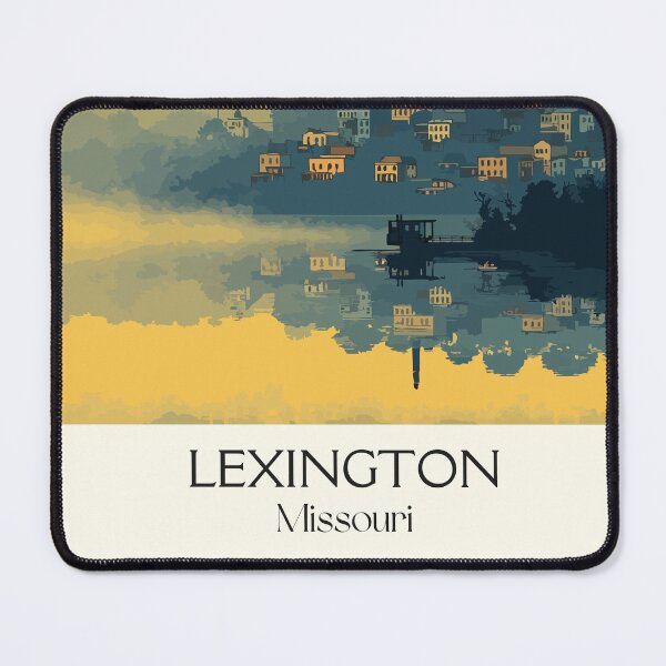 Item preview, Lexington Missouri Vintage Travel Poster | Historic River Town Sunset Art designed and sold by TuncGK.