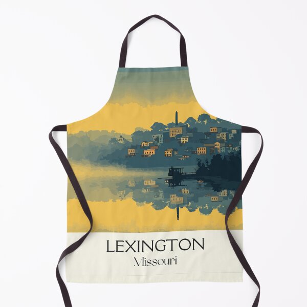 Item preview, Lexington Missouri Vintage Travel Poster | Historic River Town Sunset Art designed and sold by TuncGK.