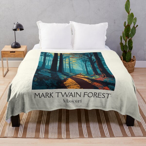 Item preview, Mark Twain National Forest Poster | Missouri Ozarks Art Print | Rustic Cabin Wall Decor designed and sold by TuncGK.