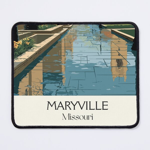 Item preview, Maryville Missouri Vintage Travel Poster | Historic Town Square Art Print | Main Street Decor designed and sold by TuncGK.