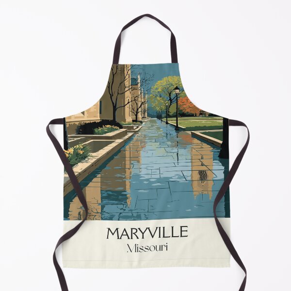 Item preview, Maryville Missouri Vintage Travel Poster | Historic Town Square Art Print | Main Street Decor designed and sold by TuncGK.