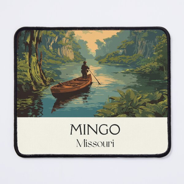 Item preview, Mingo National Wildlife Refuge Missouri Vintage Poster | Cypress Swamp Scenery Art designed and sold by TuncGK.
